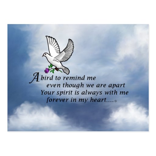 Bird Memorial Poem | Zazzle