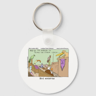 Bird Ministries Funny Tees Mugs Cards & Gifts Key Ring