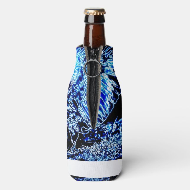 Bird Models: Magnified Eagle 01-01 Bottle Cooler (Bottle Back)