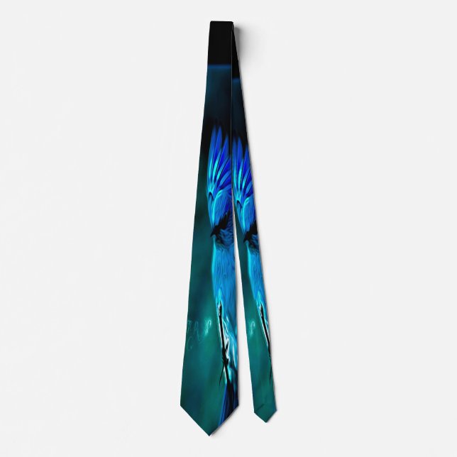 Bird Models: Mountain Bluebird 01-01 Tie (Front)