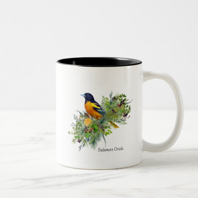Bird Mug Baltimore Oriole (Right)