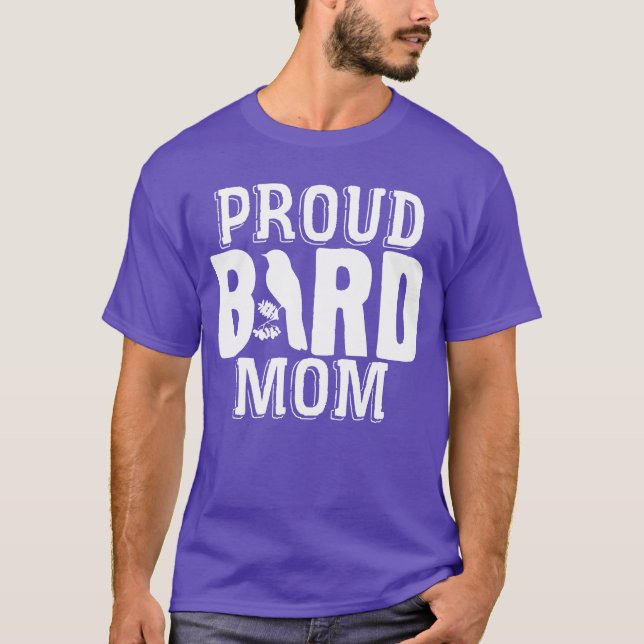 Bird Mum Birds Love Budgie Sparrow Heron Parrot gi T-Shirt (Front)