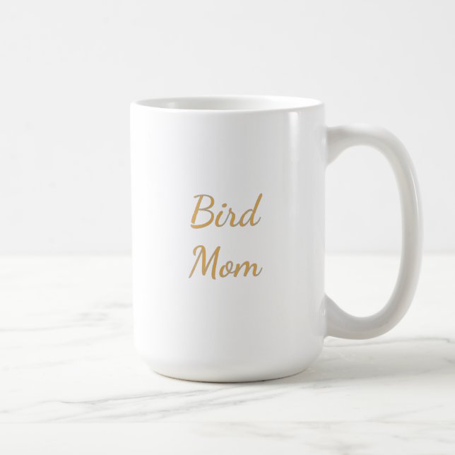 Bird Mum Mug – Warm Painterly Bird Art Gift (Right)