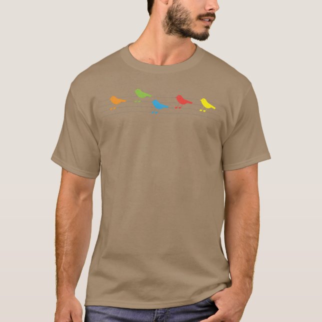 bird music T-Shirt (Front)