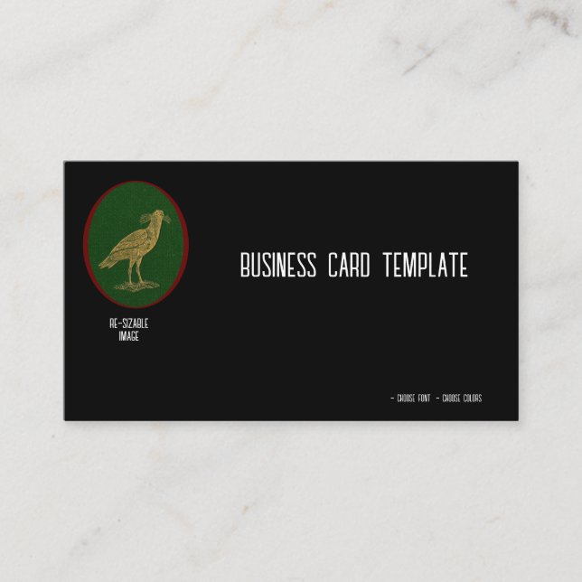 Bird Nature Black Birds Crow Business Card (Front)