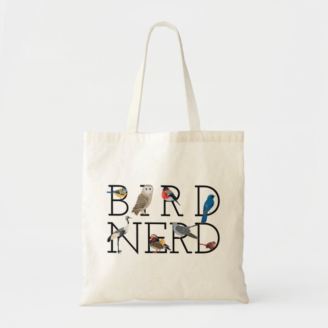Bird Nerd Assortment Five Tote Bag (Front)