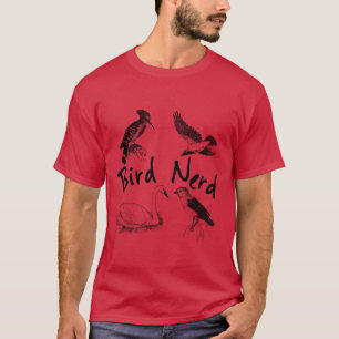 Bird Nerd Bird watching Ornithologist Wings vintag T-Shirt