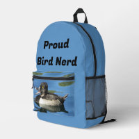 Bird Nerd Black White Duck Animal Birdwatcher