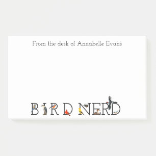 Bird Nerd Classic Collection Personalise Post-it Notes