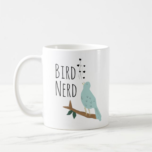 Bird Nerd Coffee Mug (Left)