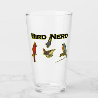 Bird Nerd Fun Beer Glass