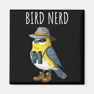 Bird Nerd Funny Bird Watching Birding Bird Lover W Magnet