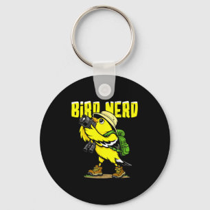 Bird nerd funny bird watching birds american key ring