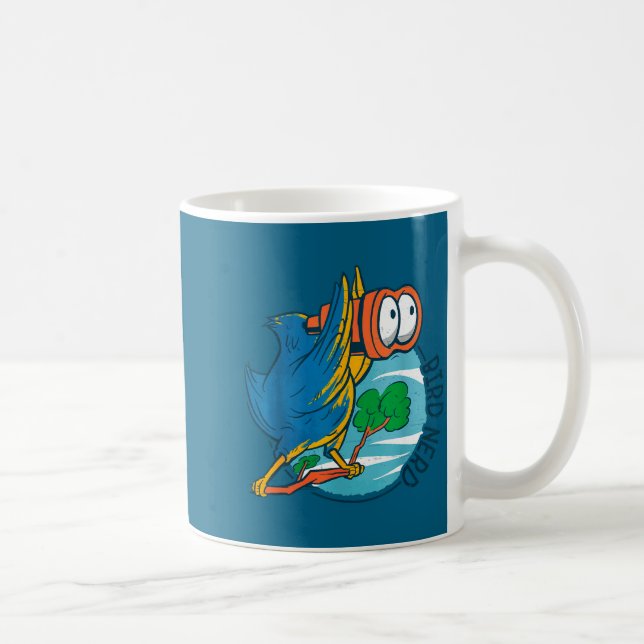 Bird Nerd Funny Bird Watching Birds Lover Ornithol Coffee Mug (Right)