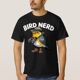 Bird Nerd Funny Bird Watching   Ornithology Lover  T-Shirt