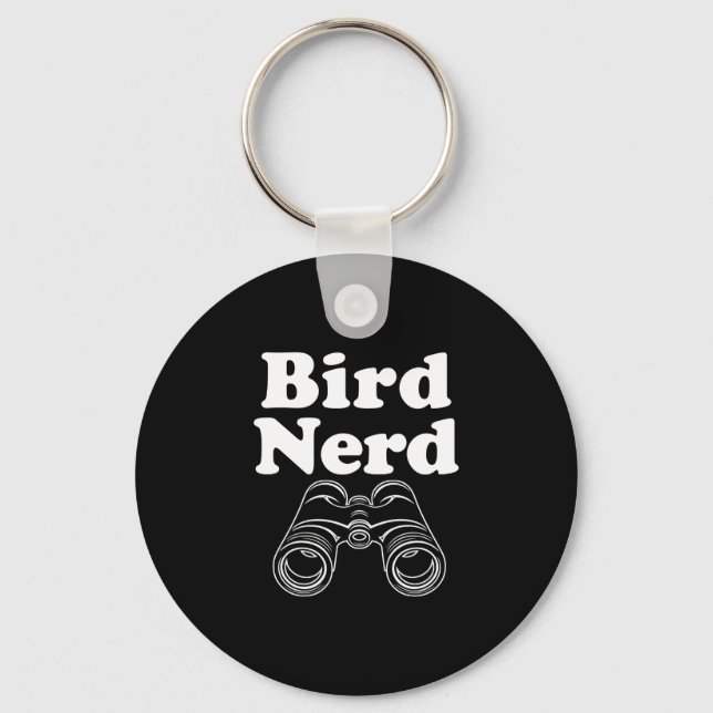 Bird nerd performance  key ring (Front)
