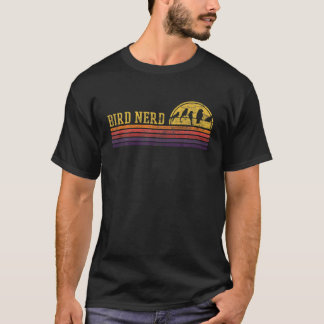 Bird Nerd Retro Vintage Distressed Bird Watcher T-Shirt
