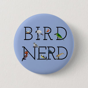 Bird Nerd Three 6 Cm Round Badge