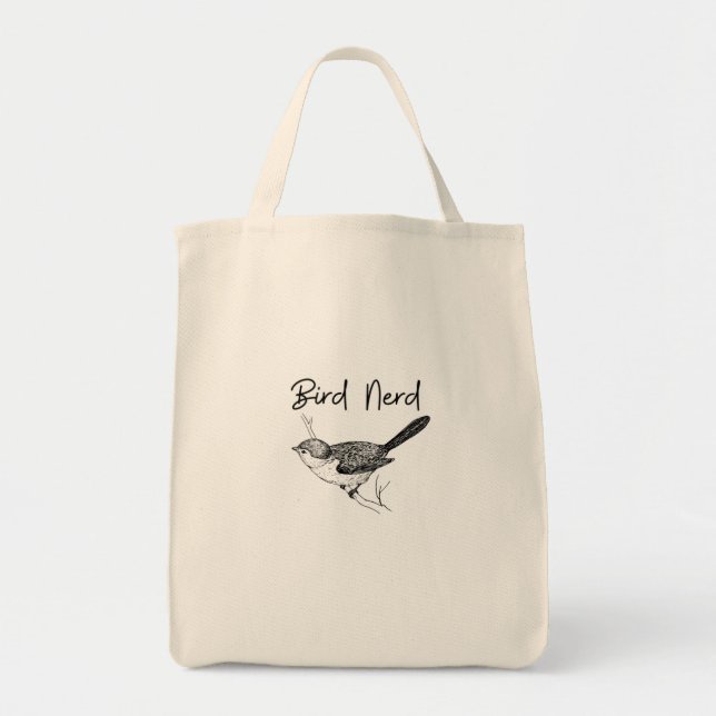 Bird Nerd Tote Bag (Front)