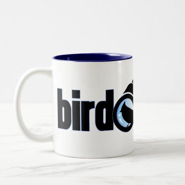 Bird Nerd Two-Tone Coffee Mug (Left)