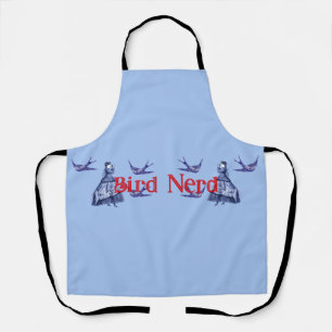 Bird Nerd Woman Binoculars Apron