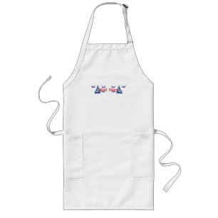 Bird Nerd Woman Binoculars Long Apron