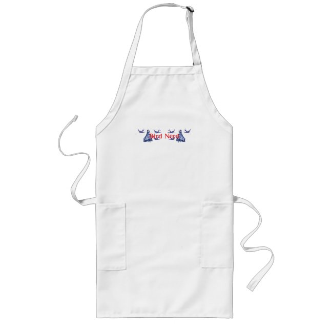 Bird Nerd Woman Binoculars Long Apron (Front)