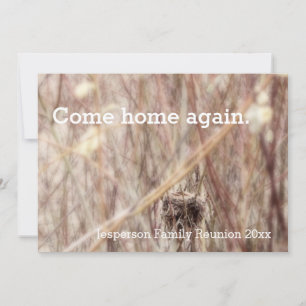Bird Nest Home Family Reunion Invitation