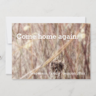 Bird Nest Home Family Reunion Invitation