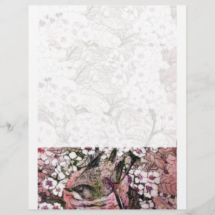 BIRD NEST ,white red pink