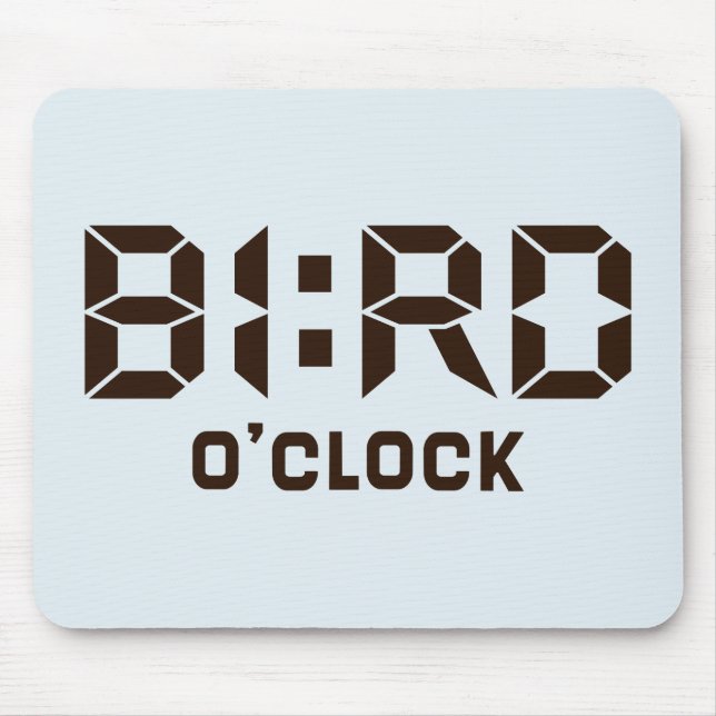BIRD O'Clock Mouse Mat (Front)