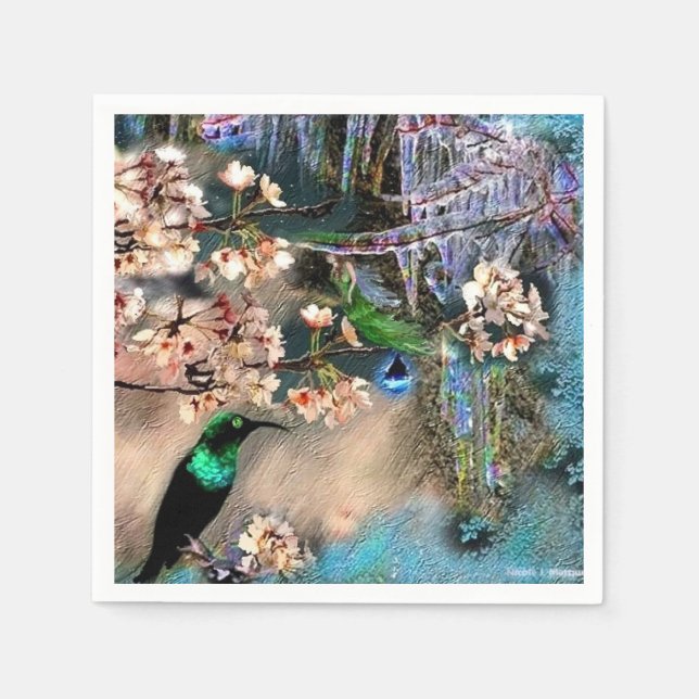 Bird of Equinox and Fairy Napkin (Front)