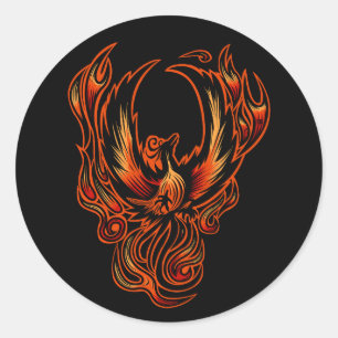 Bird Of Fire Classic Round Sticker