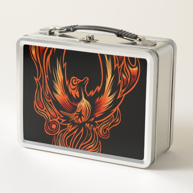 Bird Of Fire Metal Lunch Box (Front)