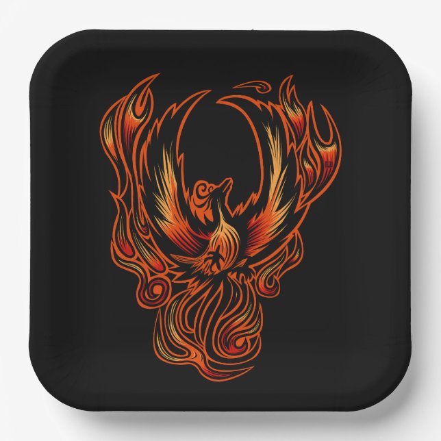 Bird Of Fire Paper Plate (Front)