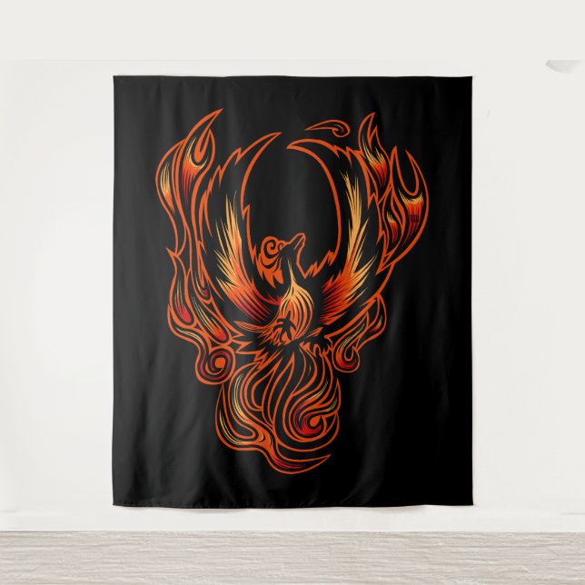 Bird Of Fire Tapestry (Front)