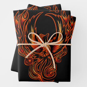 Bird Of Fire Wrapping Paper Sheet