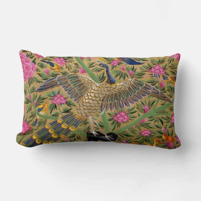 Bird of Life Lumbar Pillow (Front)