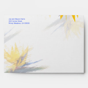 Bird of Paradise A7 Size Decorated Custom Envelope