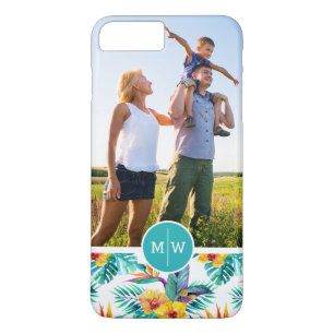 Bird Of Paradise   Add Your Photo & Monogram iPhone 8 Plus/7 Plus Case