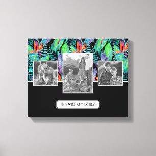Bird Of Paradise   Add Your Photo & Text Canvas Print