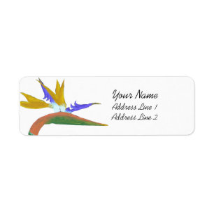 Bird Of Paradise Avery Return Address Label