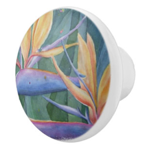 BIRD OF PARADISE CERAMIC KNOB