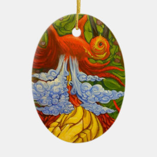 Bird Of Paradise Ceramic Tree Decoration