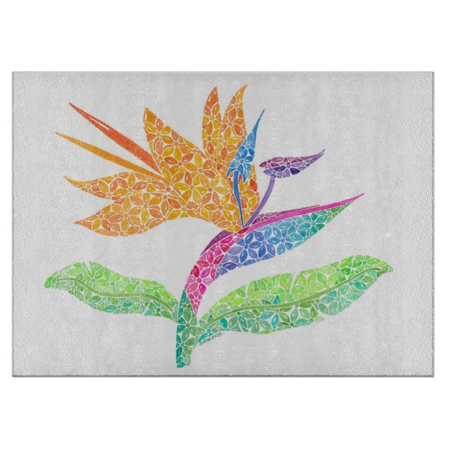 Bird of Paradise Cutting Board (Front)