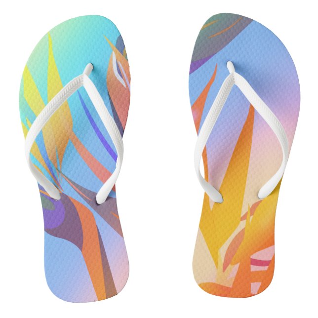 Bird of Paradise Flip Flops (Footbed)