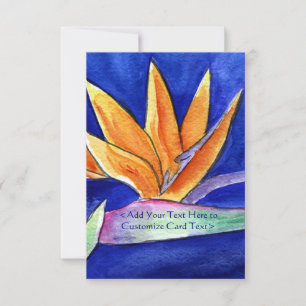 Bird of Paradise Flower Art Invite Cards