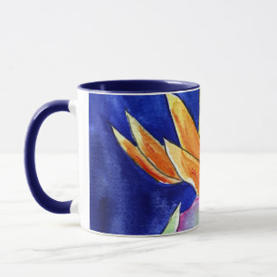 Bird of Paradise Flower Art Painting Mugs or Cups