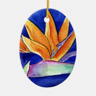 Bird of Paradise Flower Artwork Ornament Pendant