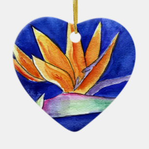 Bird of Paradise Flower Artwork Ornament Pendant